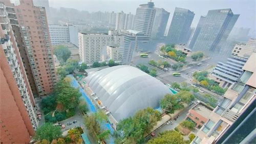 北京首例“基坑气膜”在西城投用，防尘降噪超“硬核”！