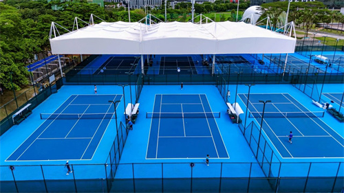 无畏风雨，世界级网球场地，深圳大运中心网球风雨棚正式上线！